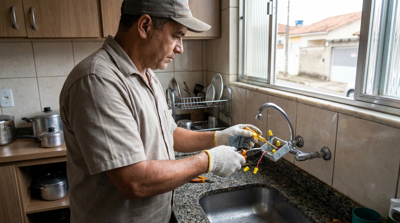 Adequação de Ponto Elétrico no Centro, Americana‑SP