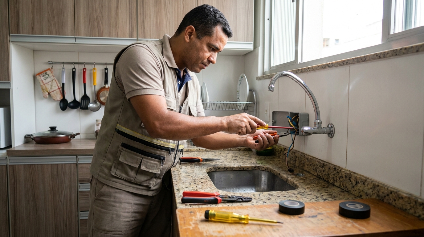 Instalação em Cozinha ou Área Gourmet no Centro, Americana‑SP