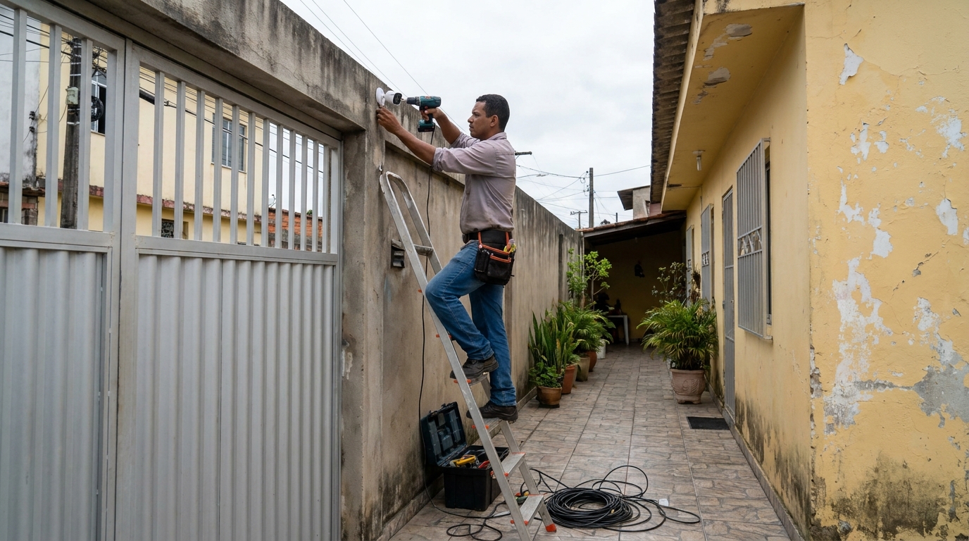 Passagem de Cabeamento em Cariobinha, Americana‑SP