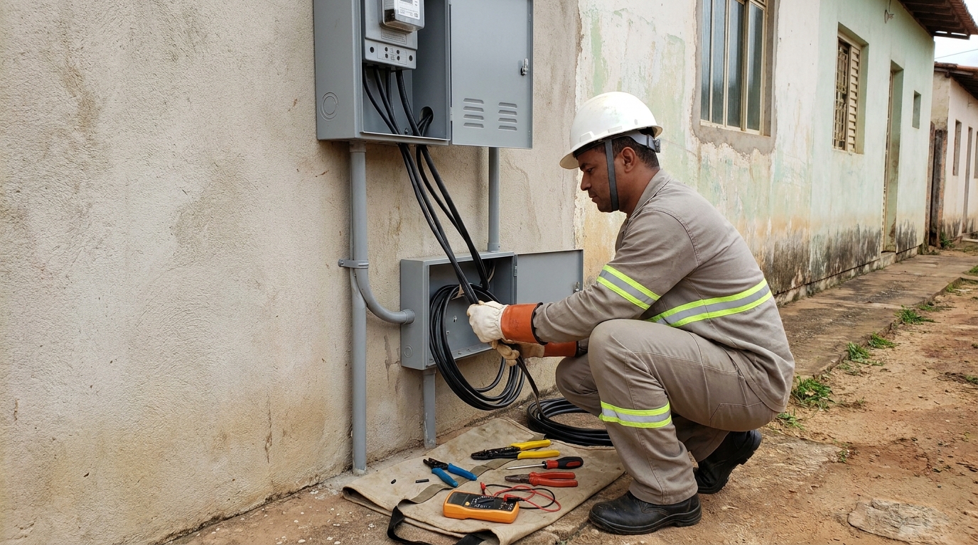 Regularização de Entrada de Energia em Cariobinha, Americana‑SP