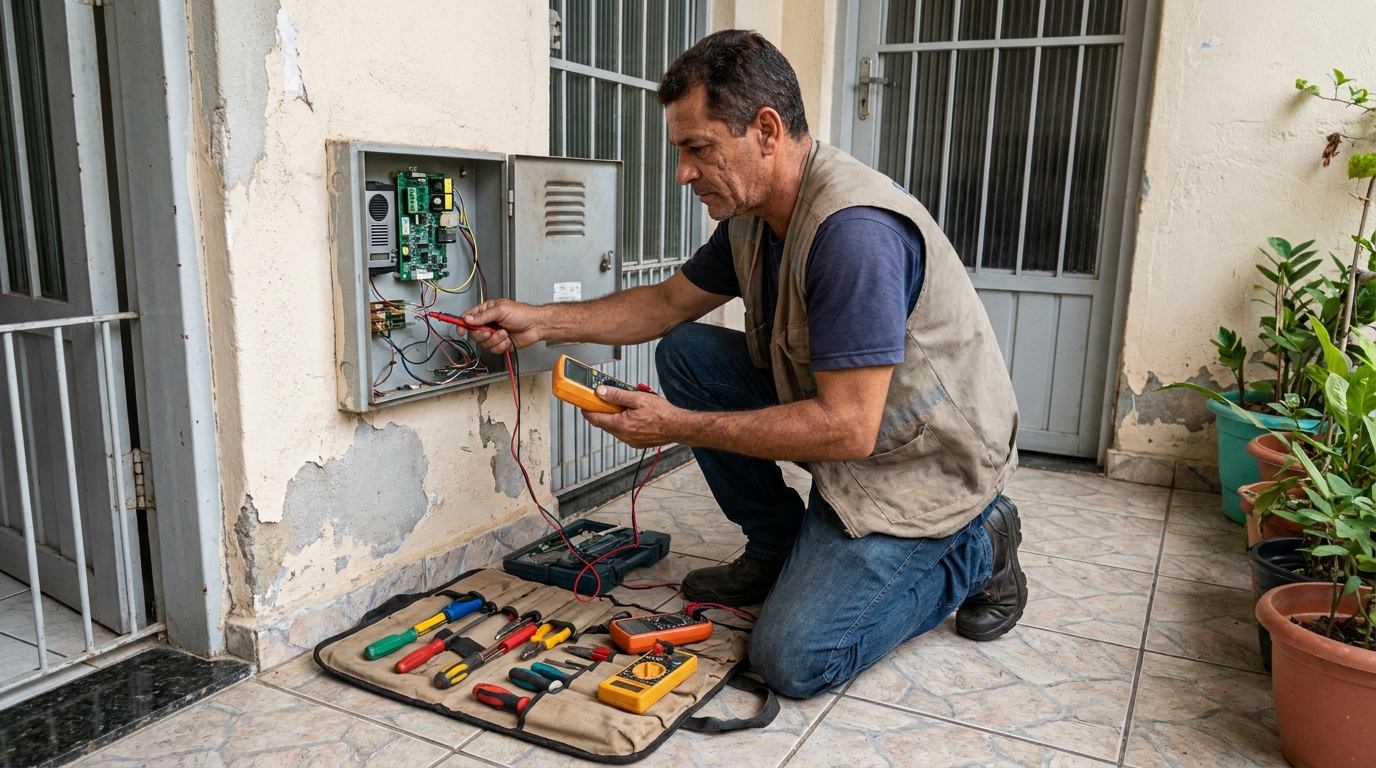 Troca de Fiação de Interfone em Antônio Zanaga, Americana‑SP